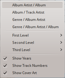 The Collection sort options for version 2.8