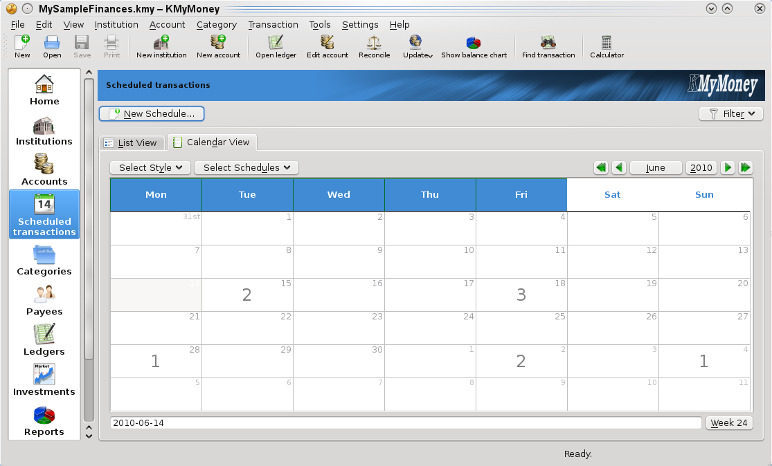 Calendar View