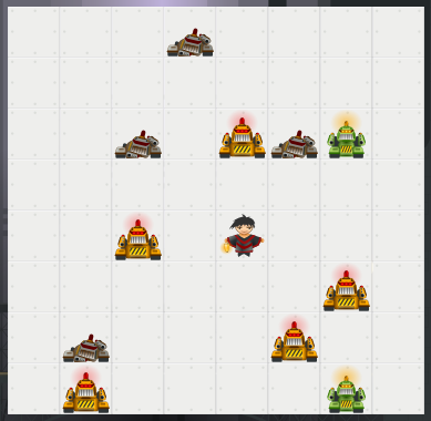 Screenshot of the game grid