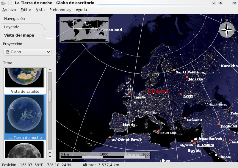 Vistas de mapas de Marble