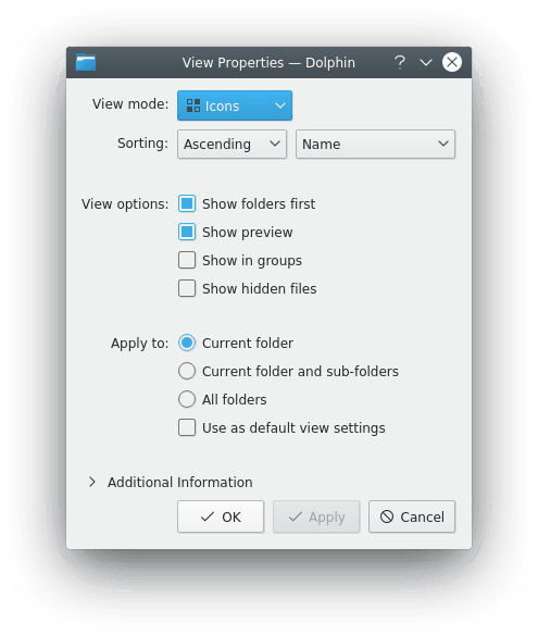 The View Display Style dialog.