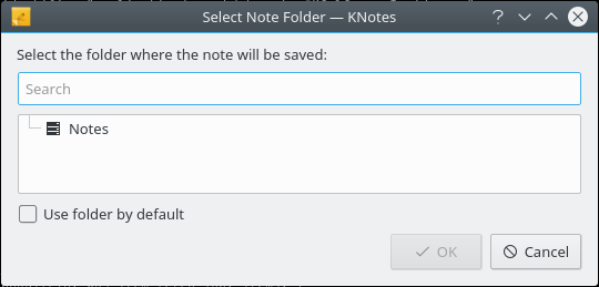 Select Notes Folder