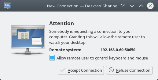 Desktop Sharing Connection Window
