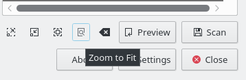 The "zoom to fit" button
