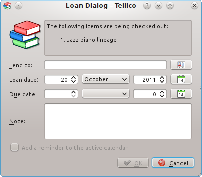 The Tellico Loan Dialog