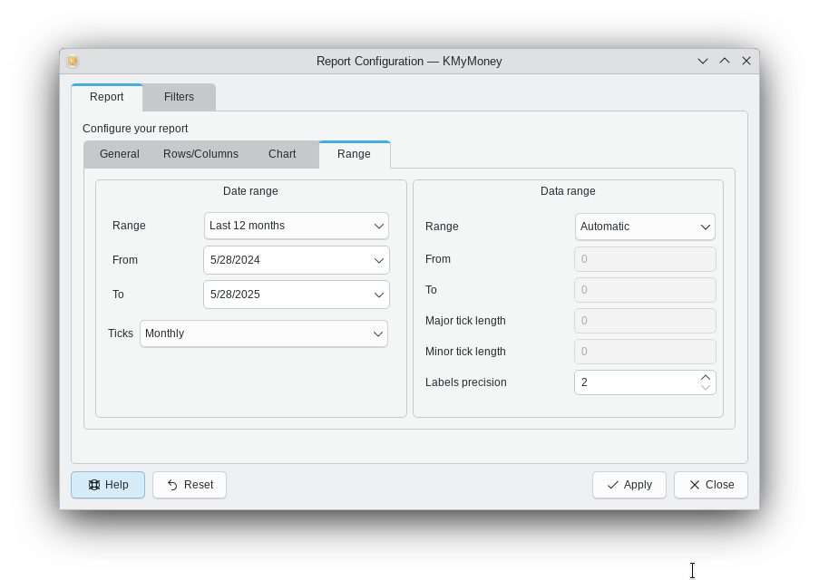rapportinställning rapportflik underfliken intervall