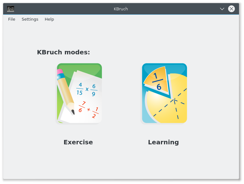 Opcions de mode del KBruch