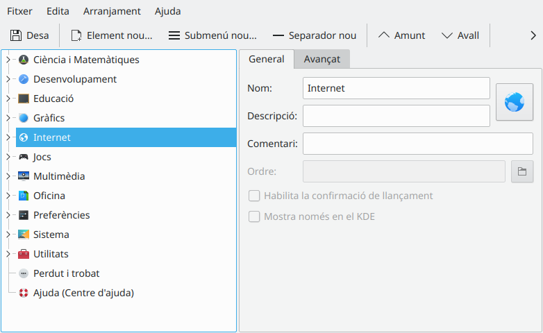Seleccionant Internet