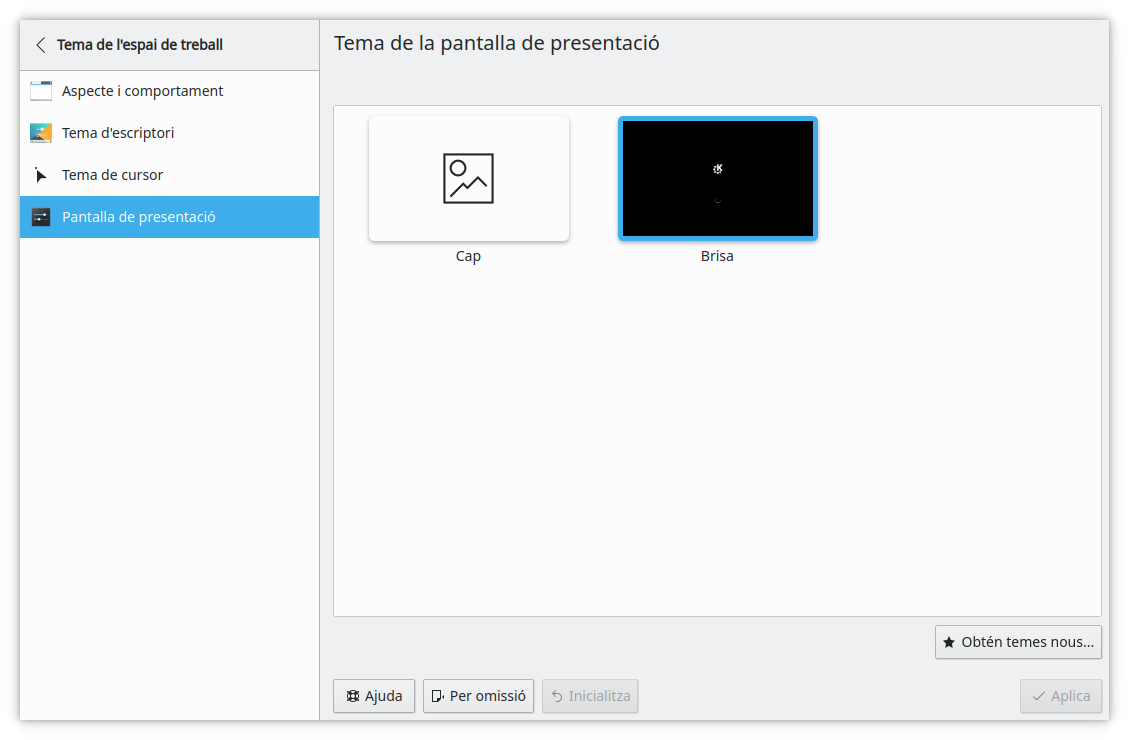 El mòdul gestor de la pantalla de presentació
