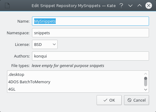 Scripts Snippets Kate Scripts & Snippets