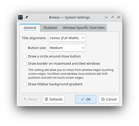 Breeze Decoration Options