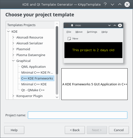KAppTemplate teine lehekülg