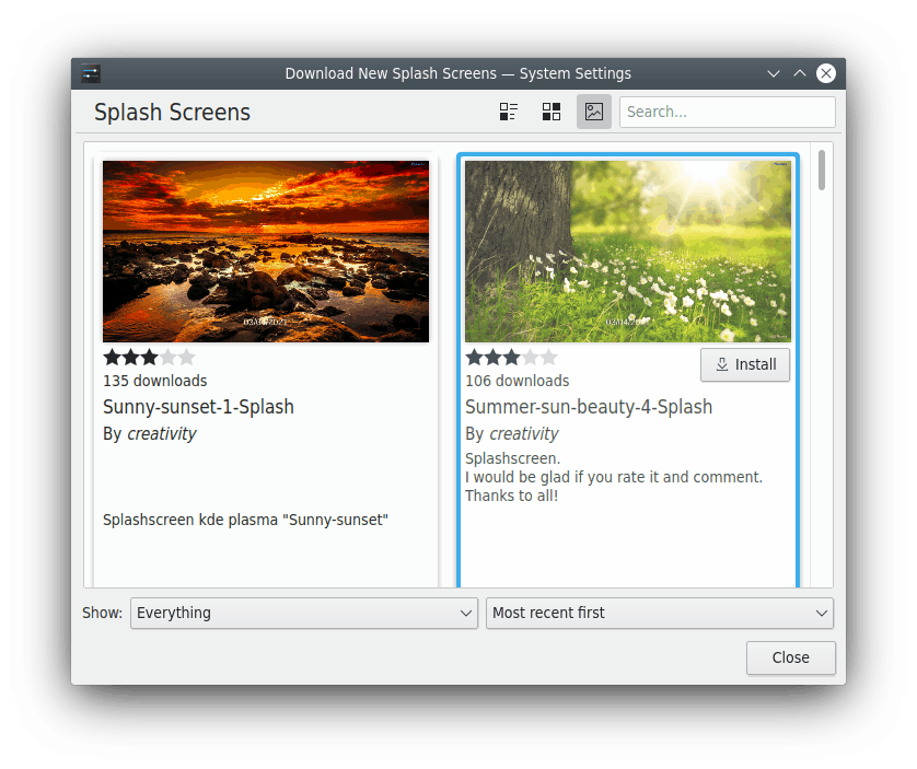 Installare un nuovo tema