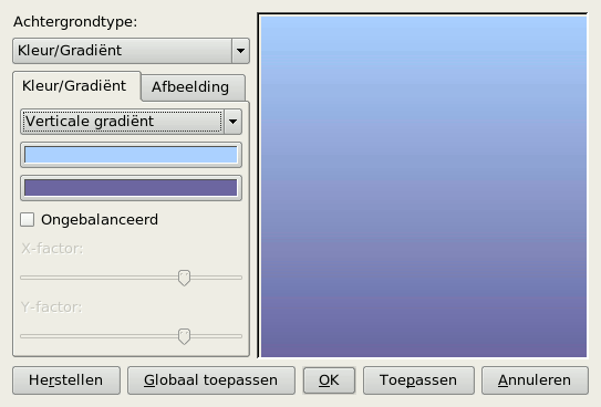 Een dia-achtergrond kiezen