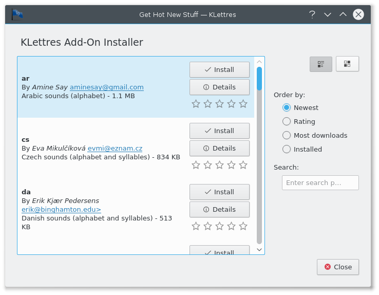 Dialoog een nieuwe taal ophalen
