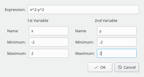 Imagem da janela de gráficos em 3D do Cantor