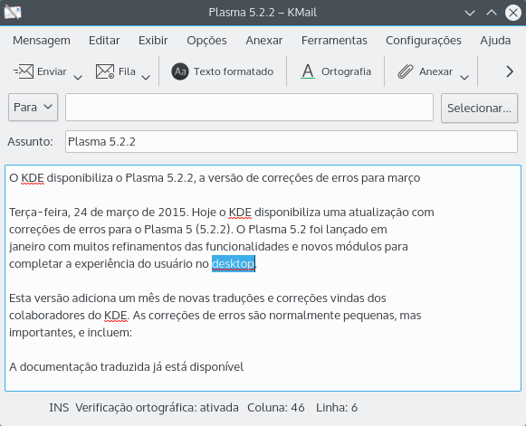 Exemplo de uma pesquisa.