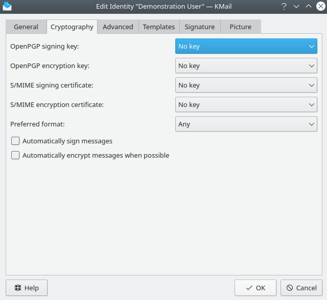 Identidade - Criptografia
