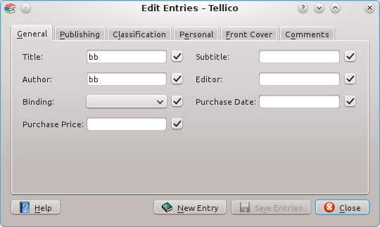 O Editor de Itens para vários itens