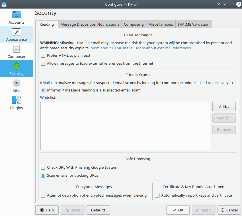 Безопасность — Чтение