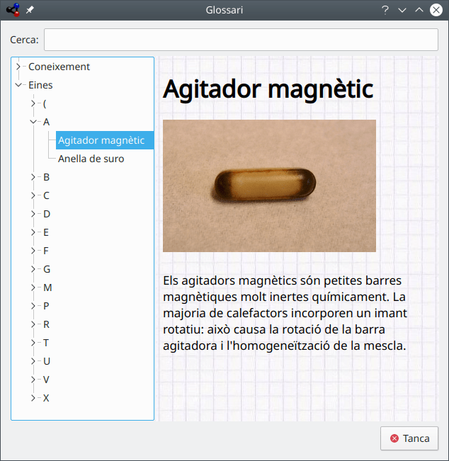 El glossari