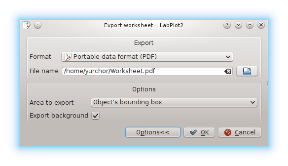 Exporting the plot