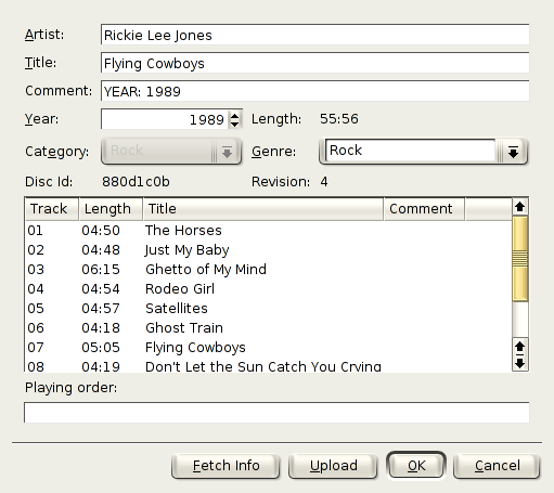 The CD Database Editor