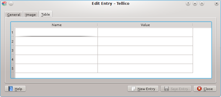 The Entry Editor for Table fields