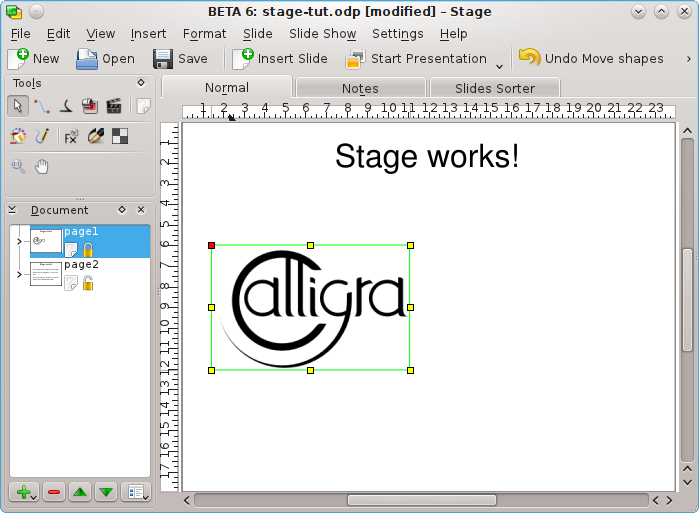 Das neu hinzugefügte Bild