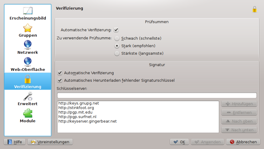 Verifizierung