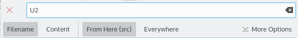 Search files and for content in files