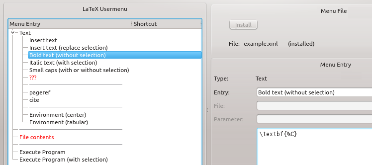 Missing title of a menu entry