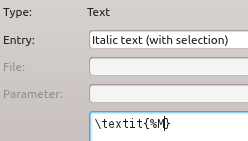 Selected Text (%M)
