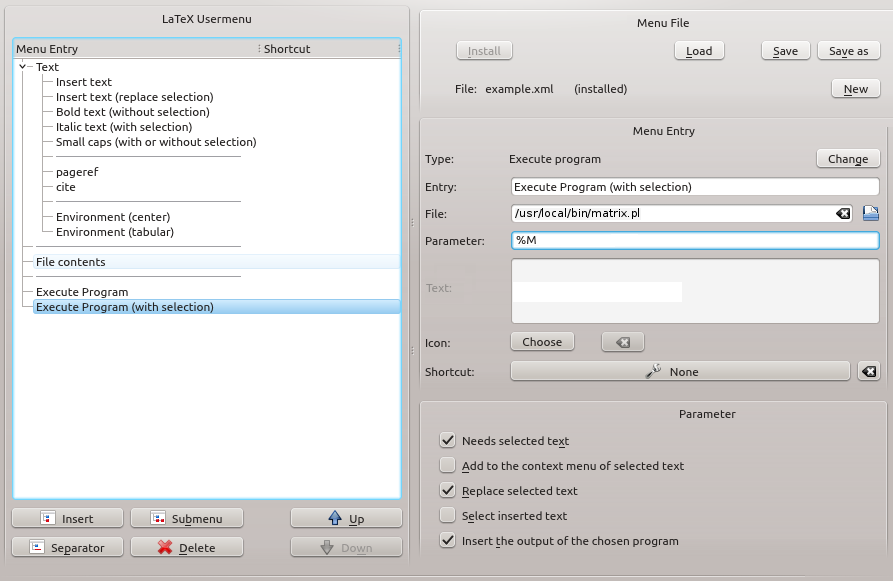 Parameter example 2