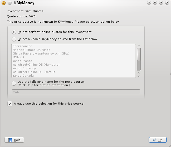 gnucash import price source selection