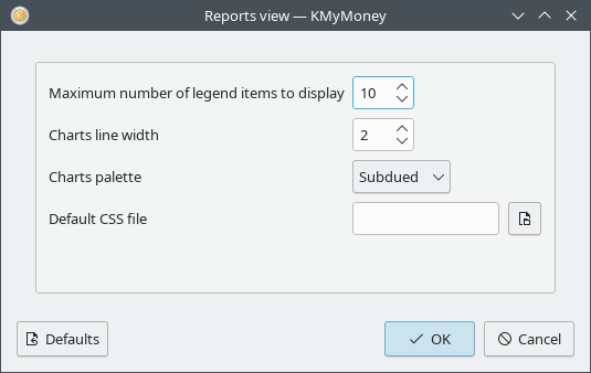report plugin configuration