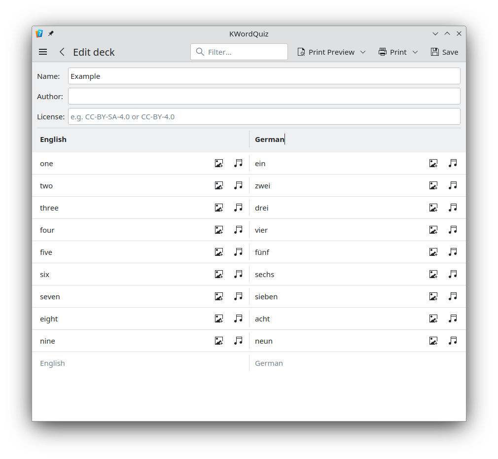 The Vocabulary Editor