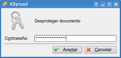 El diálogo Desproteger documento