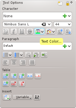 El selector de color