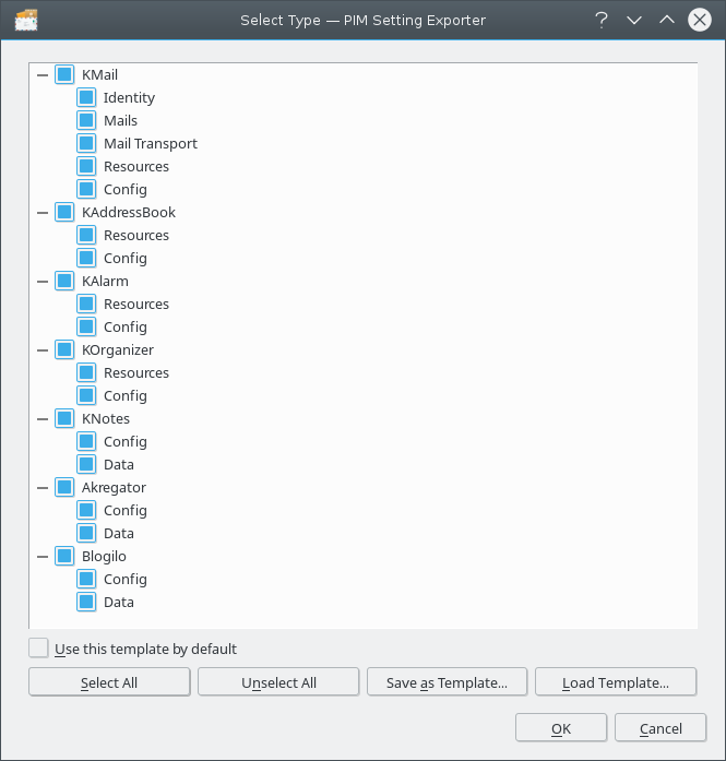 Finestra di selezione