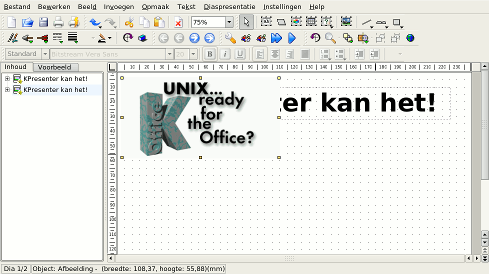 De afbeelding is ingevoegd