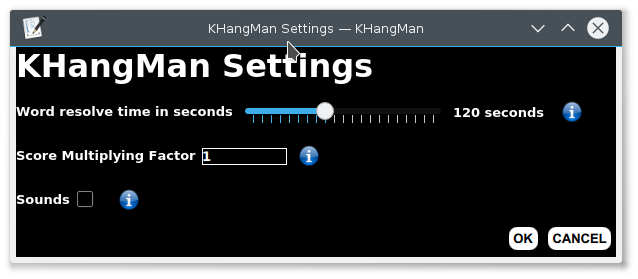 Configuração do KHangMan