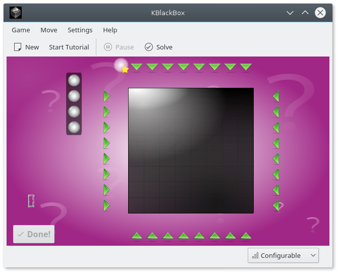 Jogo de tabuleiro KBlackBox