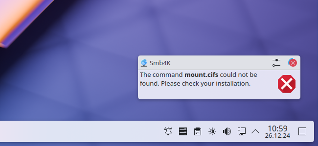 Underrättelse om saknade program