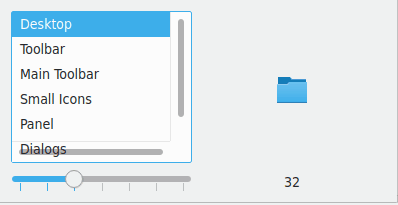 Налаштувати розміри піктограм